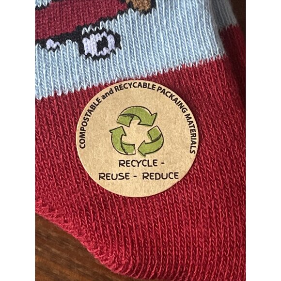 Bob Ross Crew Socks Size S/M Happy Little Dreams Tree Joy of Painting Cotton - Picture 6 of 11